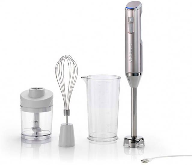 Cuisinart Accu staafmixer RHB100E Cordless Collection Draadloos, met pureerhulpstuk, garde en schaal om te mixen met 250 ml inhoud, 30 minuten accucapaciteit