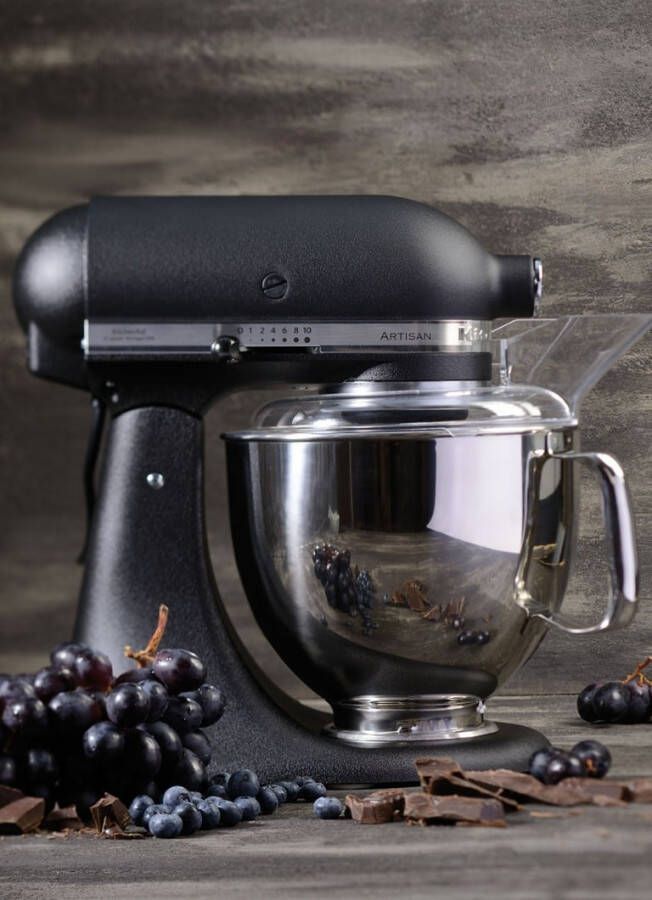 KitchenAid Artisan mixer keukenrobot 4, 8 liter 5KSM175PSEBK Vulkaanzwart