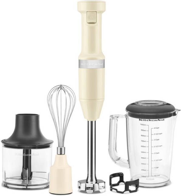 KitchenAid Staafmixer 5KHBV83EAC ALMOND CREAM Kleur crème