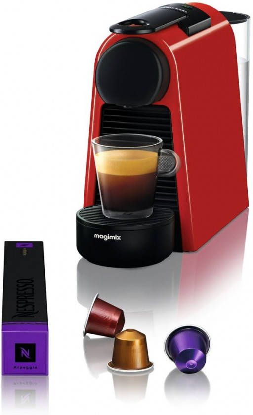 Nespresso Magimix koffieapparaat Essenza Mini M115(Rood )