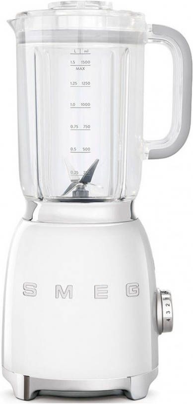 Smeg 50's Style blender 1,5 liter BLF01WHEU wit