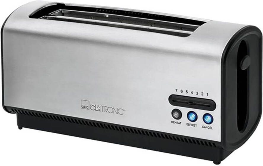Clatronic Broodrooster 4 Sleuven Ta 3687 1200 W Zilver
