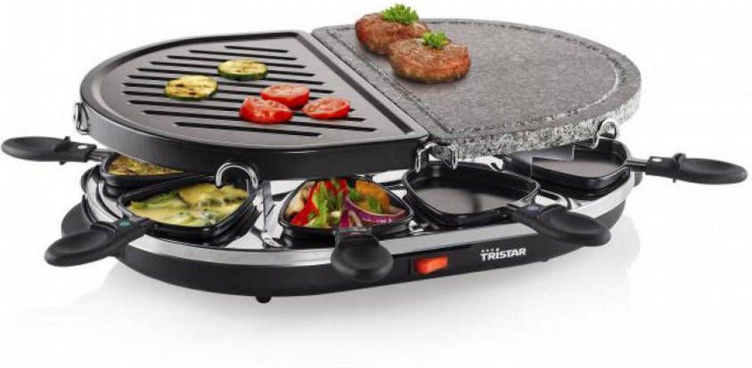 Tristar Raclette/gourmet/steengrill 8 persoons RA 2946 1200 W