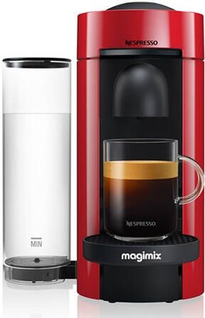Nespresso Magimix koffieapparaat VertuoPlus(Rood )