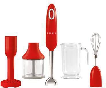 Smeg 50's Style staafmixer met accessoires rood