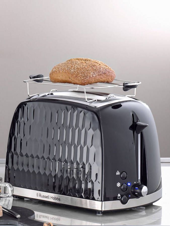 Russel Hobbs Broodrooster Honeycomb 2 sleuven zwart