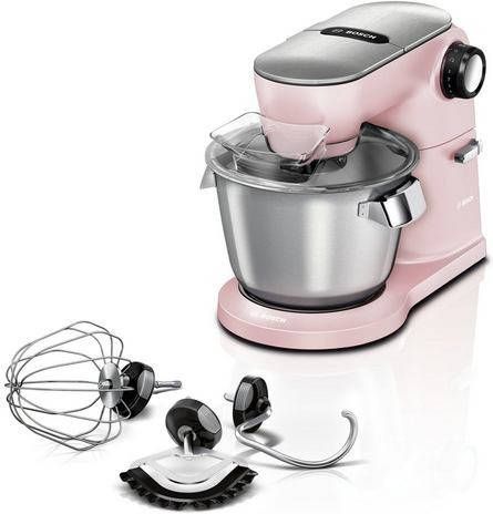 BOSCH Keukenmachine MUM9A66N00 OptiMUM Professionele patisserieset, planetarisch mengsysteem, pastel lichtroze