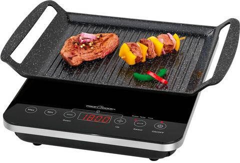 PROFI COOK Tafelgrill PC ITG 1130 Tafelgrill en losse inductiekookplaat in een