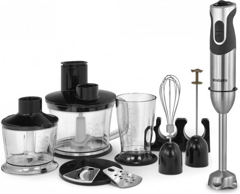 Brabantia Staafmixerset BBEK1063 1000 W zilverkleurig