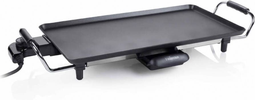 Tristar Bakplaat Bp 2965 46 Cm Met Regelbare Thermostaat Antiaanbaklaag Zwart