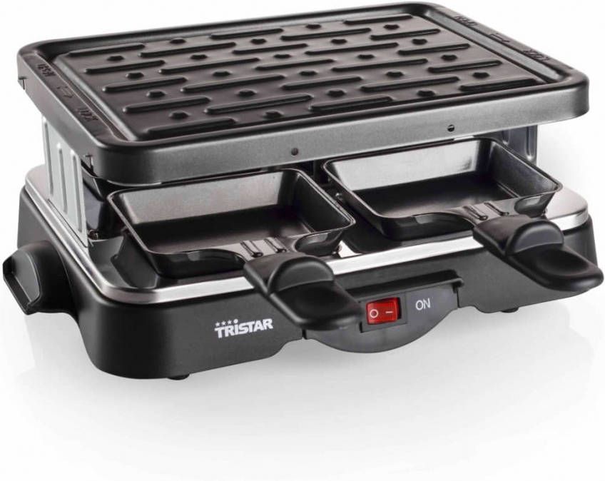 Tristar Gourmetstel 4 persoons 500 W 22x17, 5 cm zwart